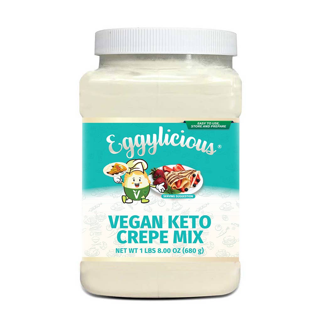 Granary Mart – Preparado de panqueca por atacado – Mistura Vegana Keto para Crepe Eggylicious - 680 g0