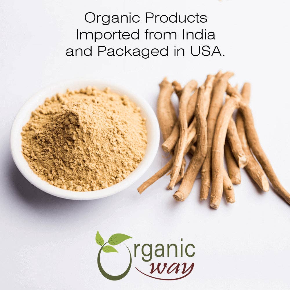 Organic Way LLC - Vendita all'ingrosso Proteine/superfood in polvere - Polvere Premium di Radice di Ashwagandha (Withania somnifera) - Certificata Kosher | Vegana | Non OGM e Senza Glutine | Certificazione USDA | Origine India5