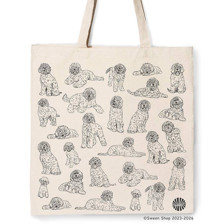 Labradoodle Canvas Tote Bag for Pet Dog Lovers Gift Summer for wholesale by Sween Shop