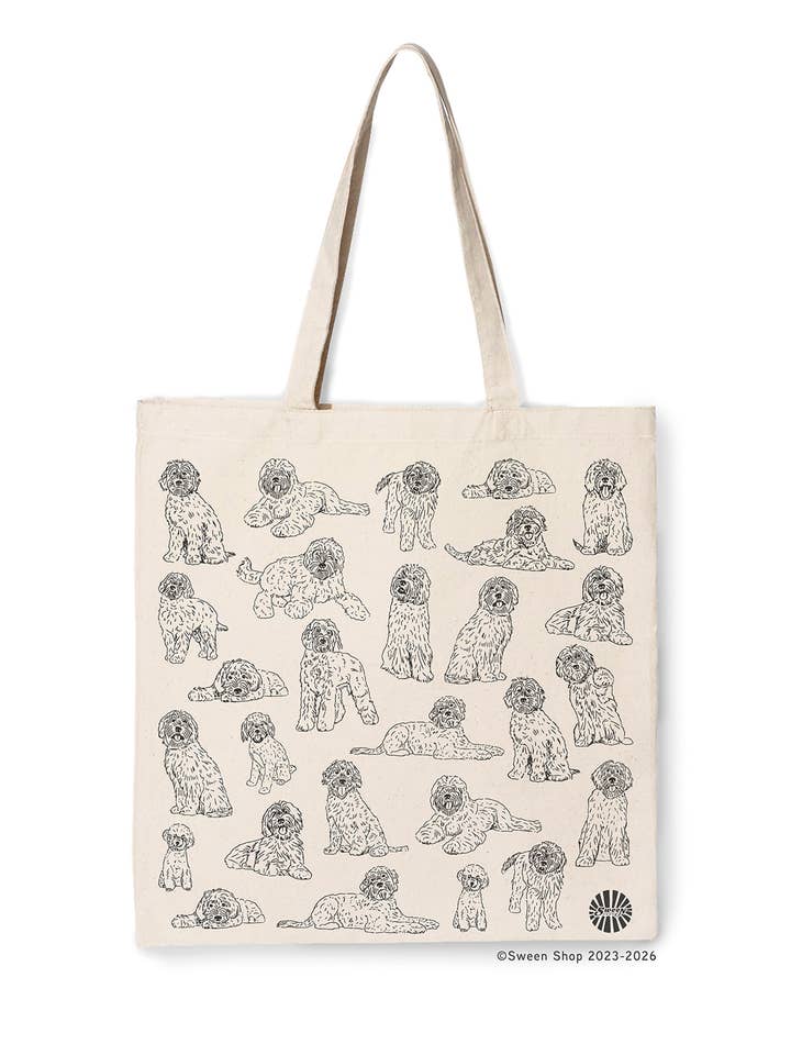 Labradoodle Canvas Tote Bag for Pet Dog Lovers Gift Summer for wholesale by Sween Shop