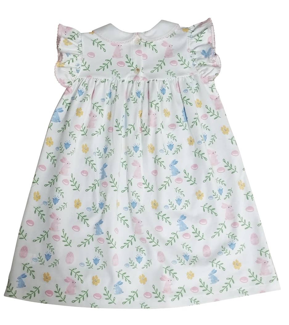 Marco and Lizzy - Vente Robe – enfant - Robe flottante de Pâques pour fille à motif floral avec lapins6