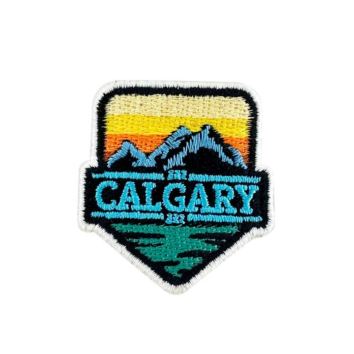Écusson brodé thermocollant de Calgary pour la vente par Northern Icons Canada