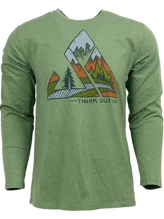 T-shirt à manches longues unisexe Seek Outside pour la vente par Seek Dry Goods