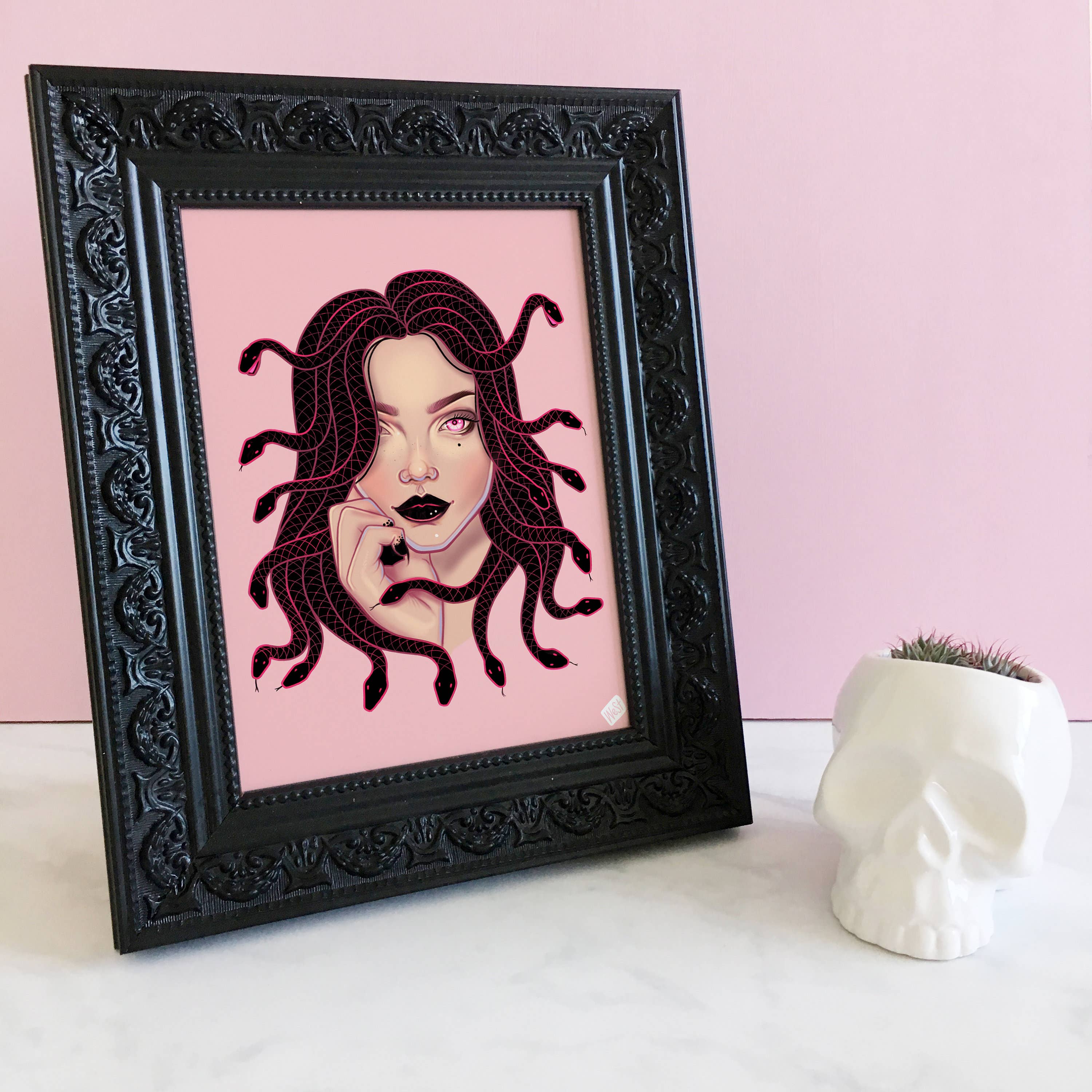 Wendy Stephens Art – wholesale Art print – Medusa Art Print3