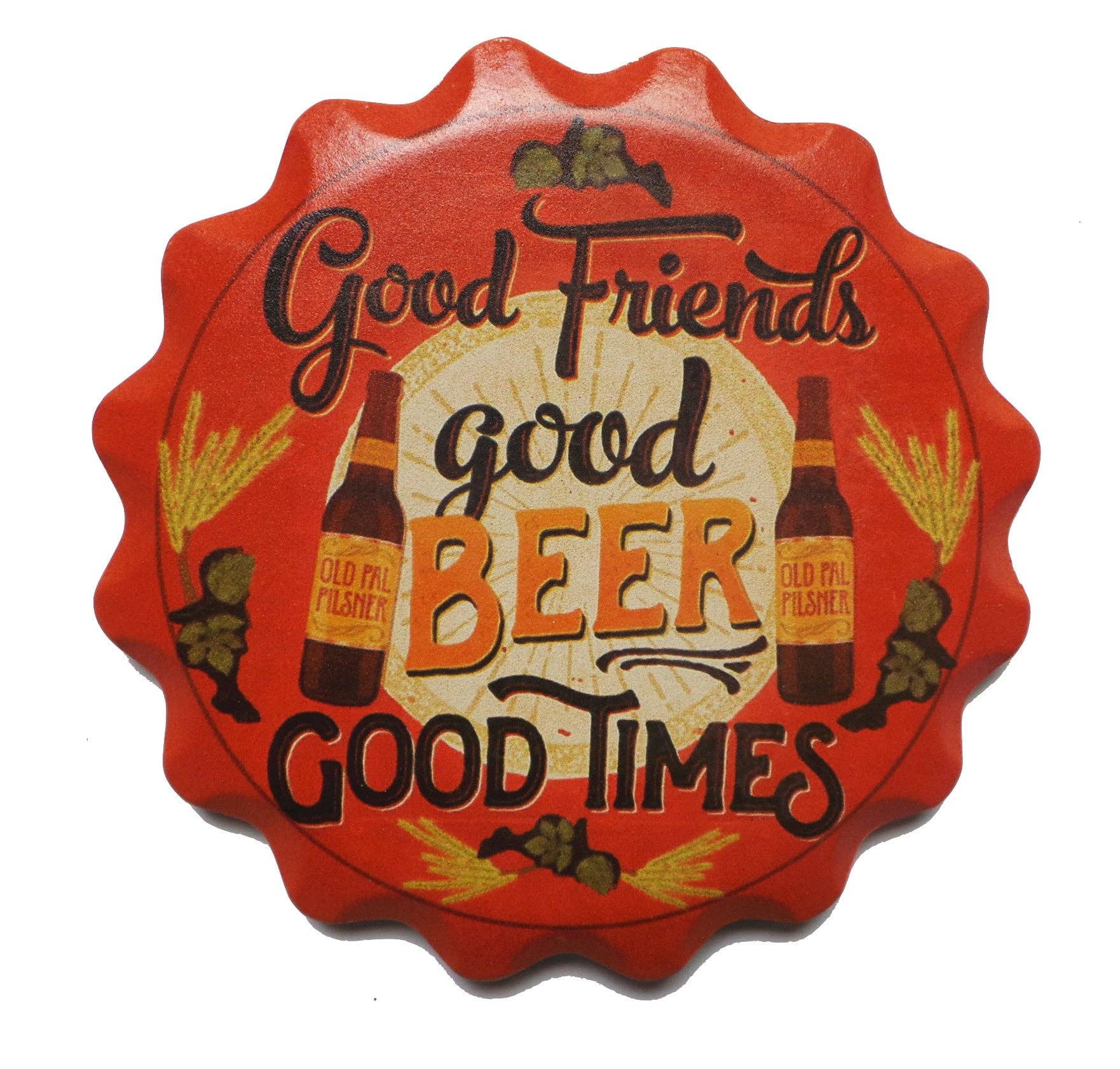European Heritage Gifts - Wholesale Coasters - Good Friends, Good Beer, Good Times Coaster Set