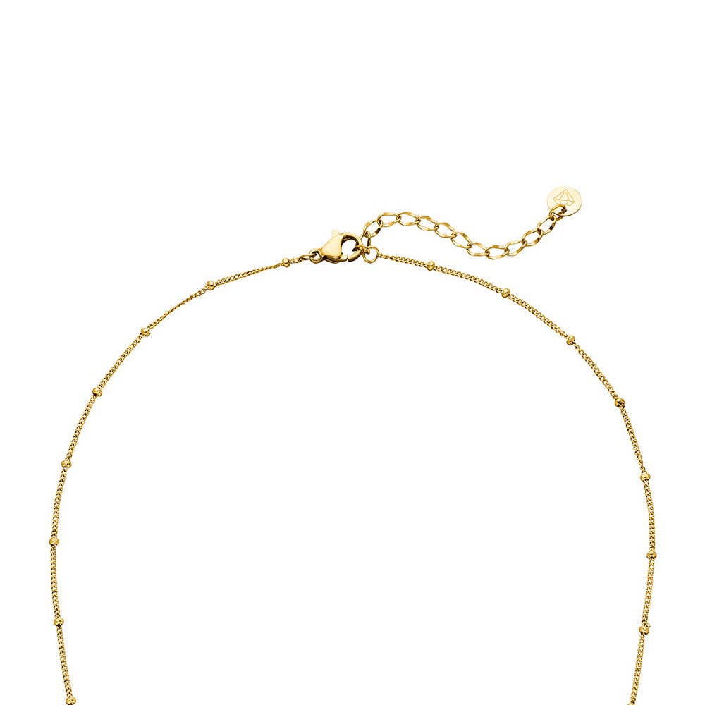 Schmuckgroßhandel - Wholesale Link & Chain Necklace - Simple Dots Necklace | 18K Gold Plated3