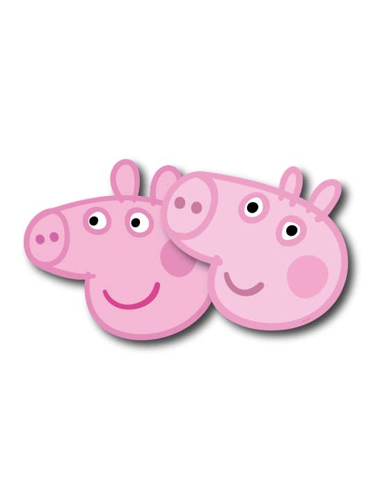 Fiestora - Wholesale Costume - Kids - 6 Peppa Pig Masks