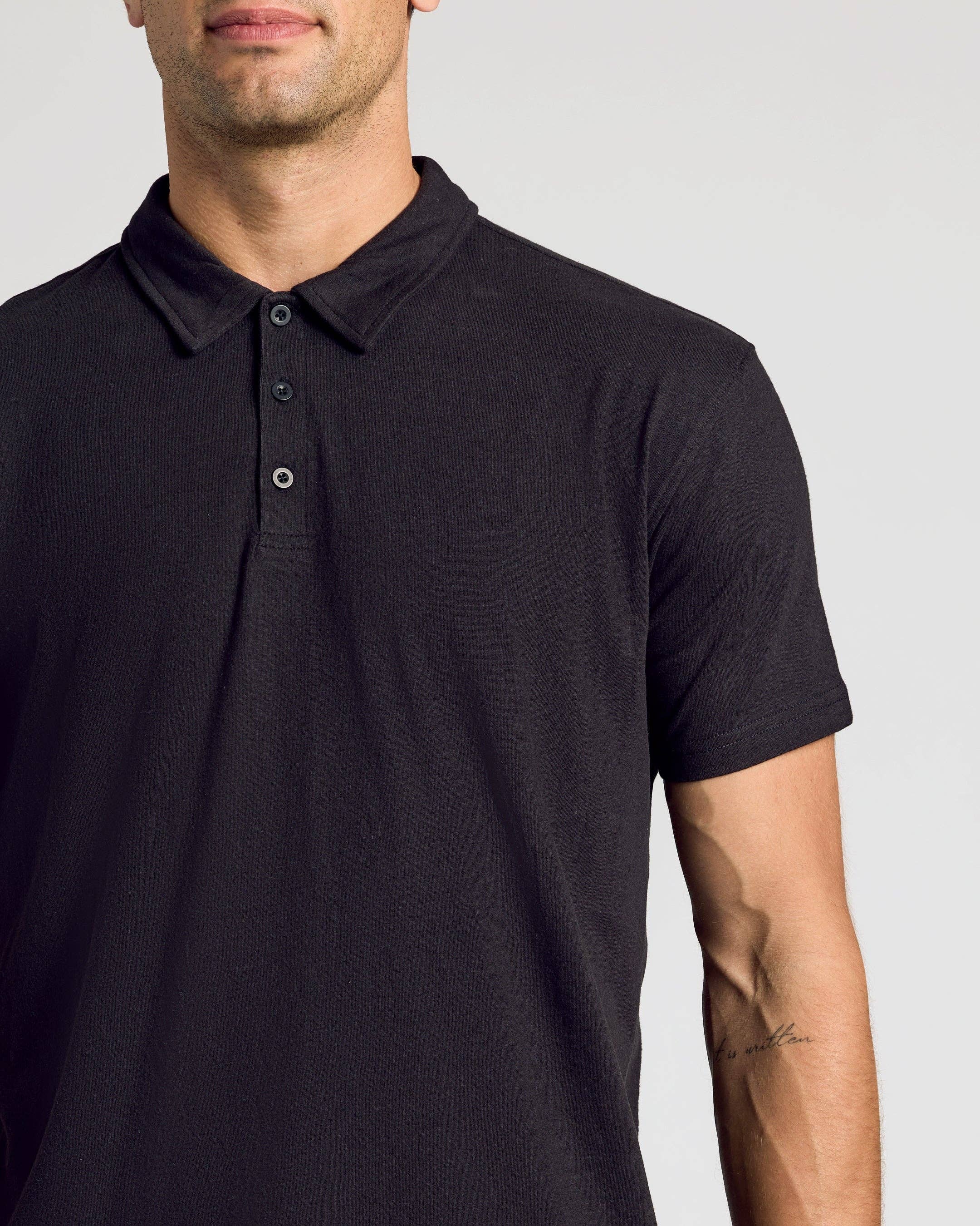 True Classic - Wholesale Polo - Men's - Black Classic Polo3