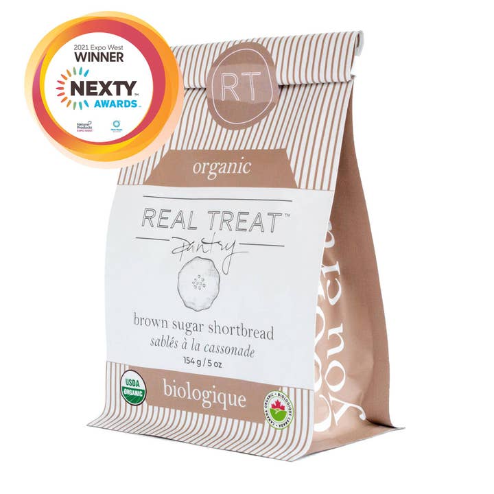 Sablés à la cassonade - Biscuits gastronomiques biologiques pour la vente par Real Treat