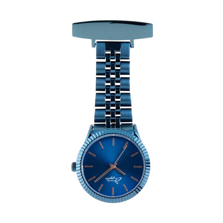 Porte-clés Callista Rose Gold/Blue Link 35 pour la vente par BERMUDA WATCH COMPANY