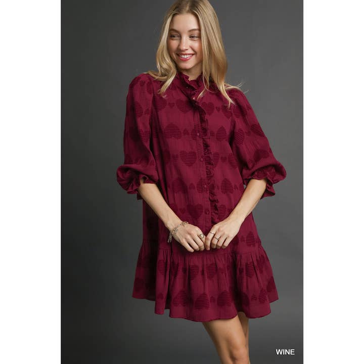 Robe imprimée cœur pour la vente par STYLE USA