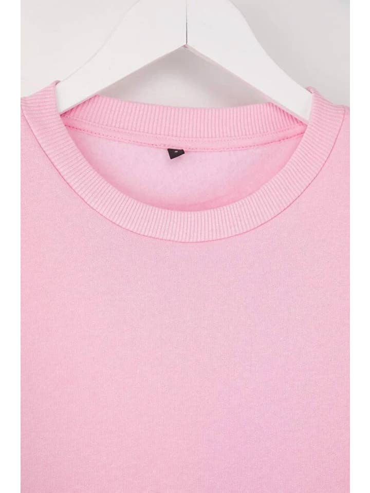 Hoxton Gal – wholesale Sweatshirt – Women's – Thick Fleece-Lined Regular Fit Crew Neck Basic Knit Sweatshirt10