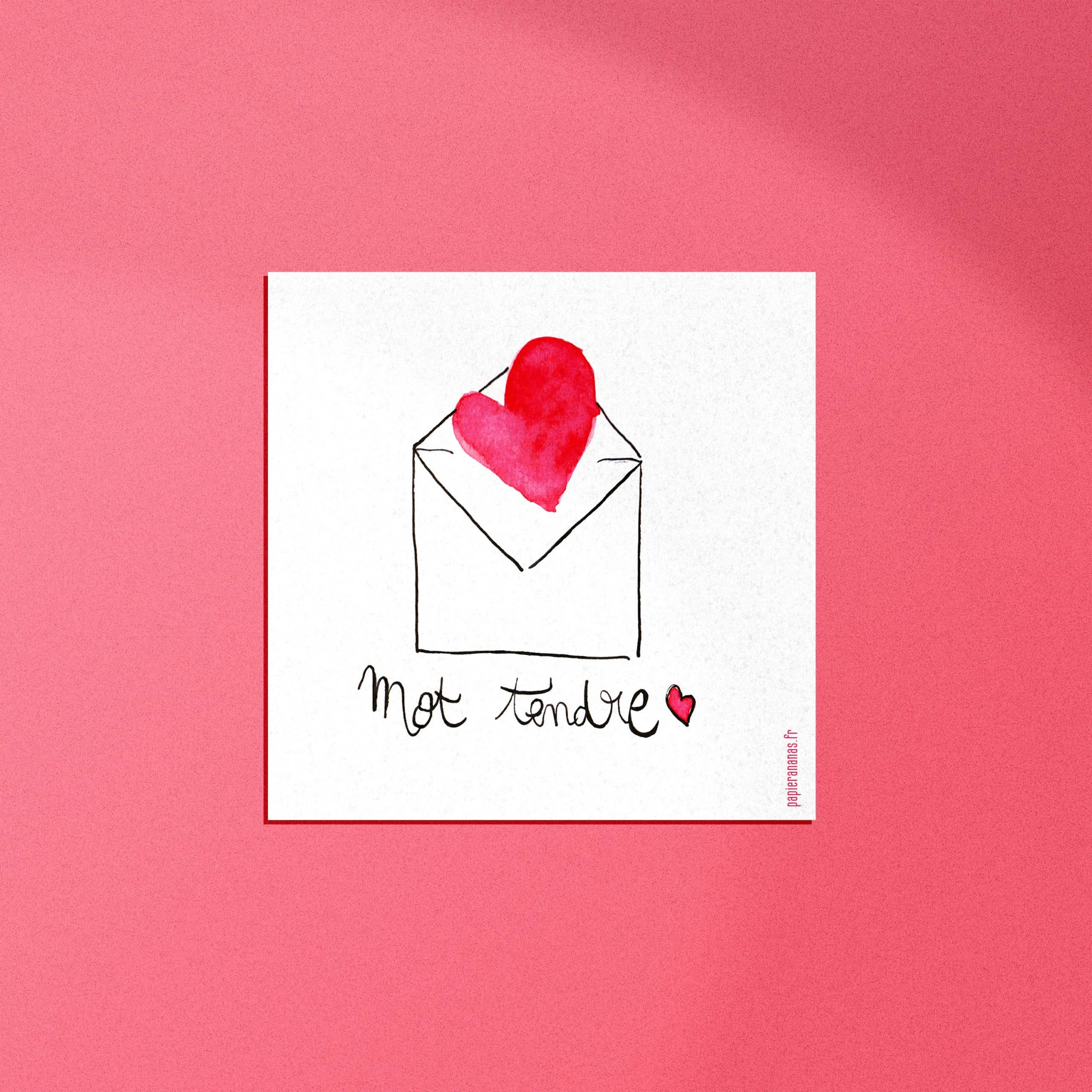 papier ananas – Engroshandel Kærlighedskort – Blødt ord