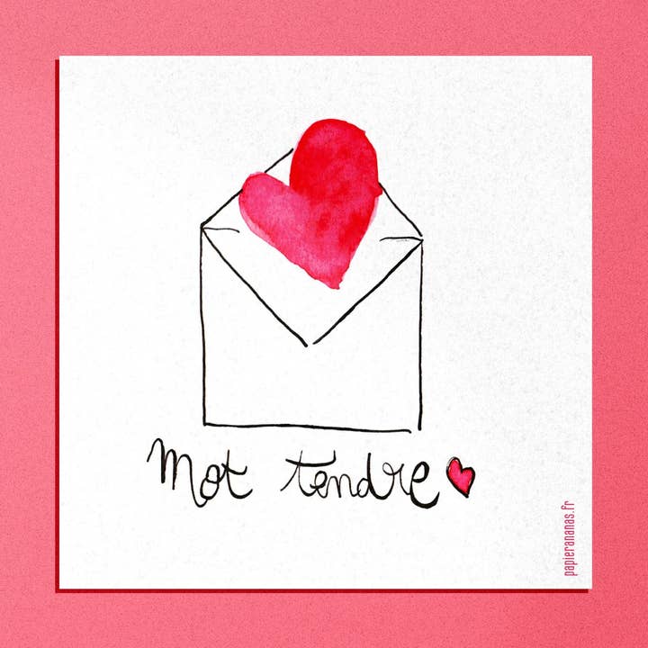 papier ananas - Wholesale Love Card - Soft word0