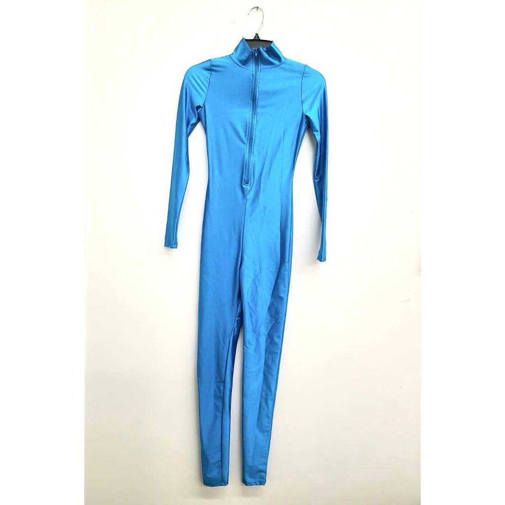Uptown Apparel - Wholesale Jumpsuit - Women's - J5207 Shiny Front Zipper Stretch Catsuit14