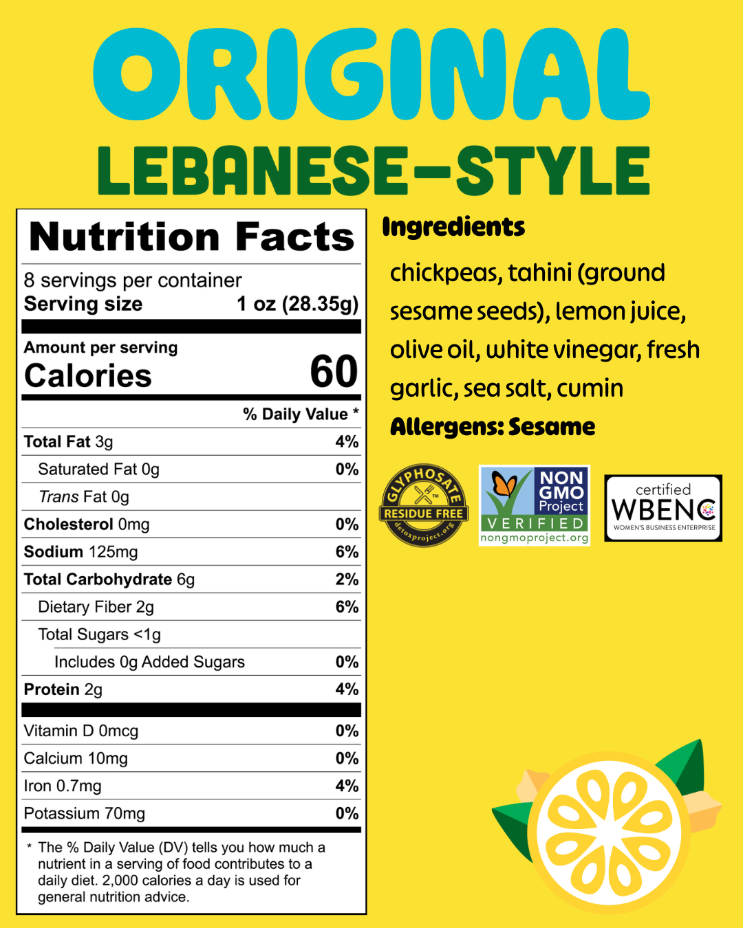 Hummus Goodness - Wholesale Dip - ORIGINAL HUMMUS2