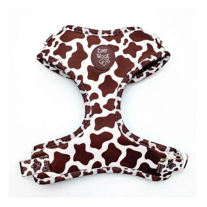 Chocolate Cow Adjustable Harness for wholesale by EverWoof