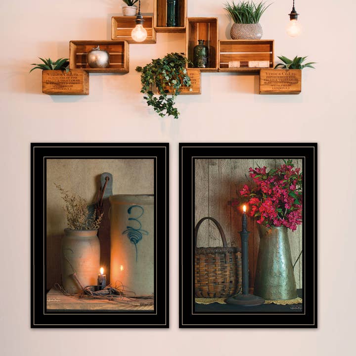 Trendy Decor 4U - Wholesale Gallery Wall Set - "Country Candlelight Collection" Framed Wall Art1