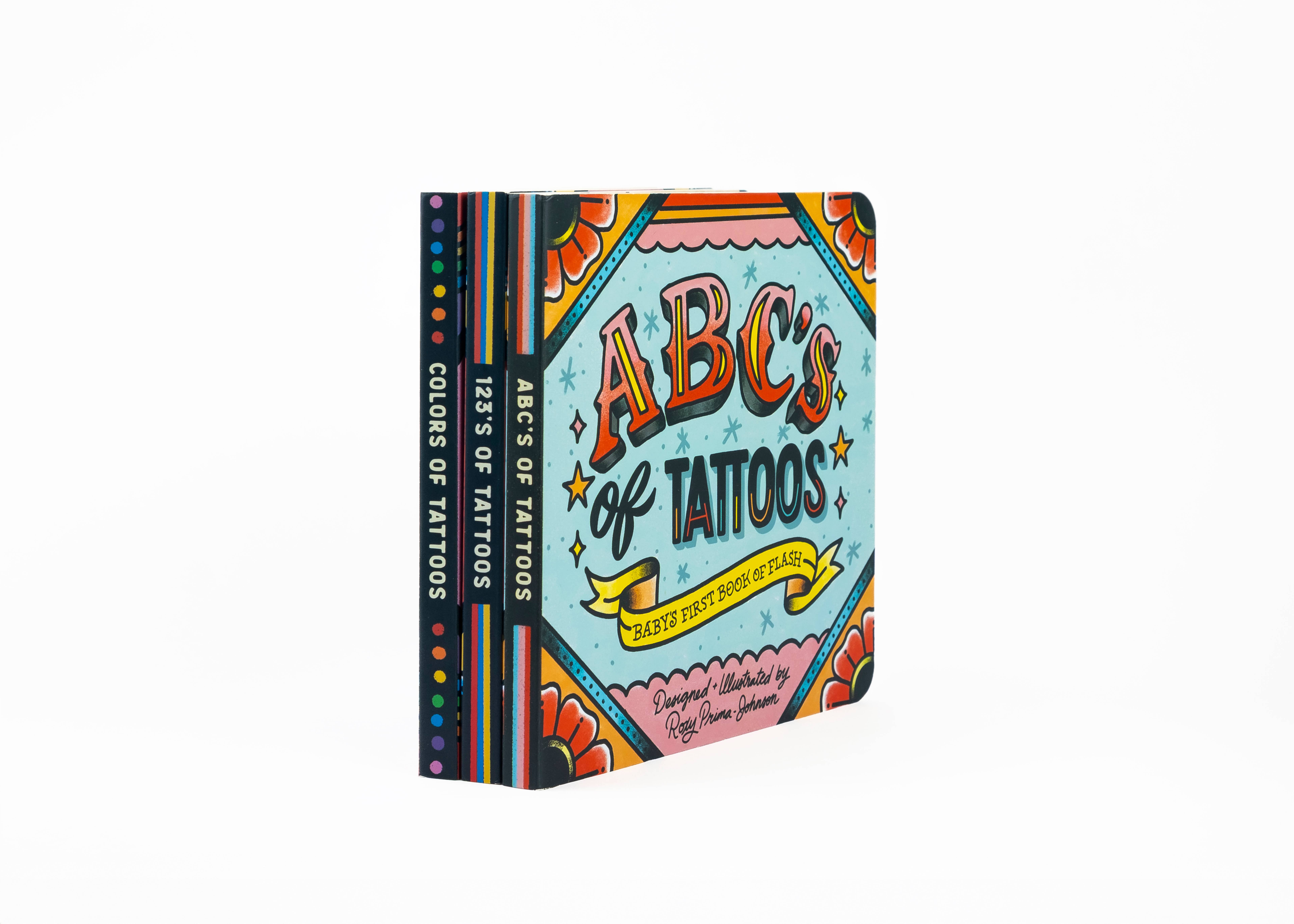 Odd Bird Books - Wholesale Baby & Toddler Book (0-2) - ABC's of Tattoos - Kids Unique Board Book Hard Cover 7