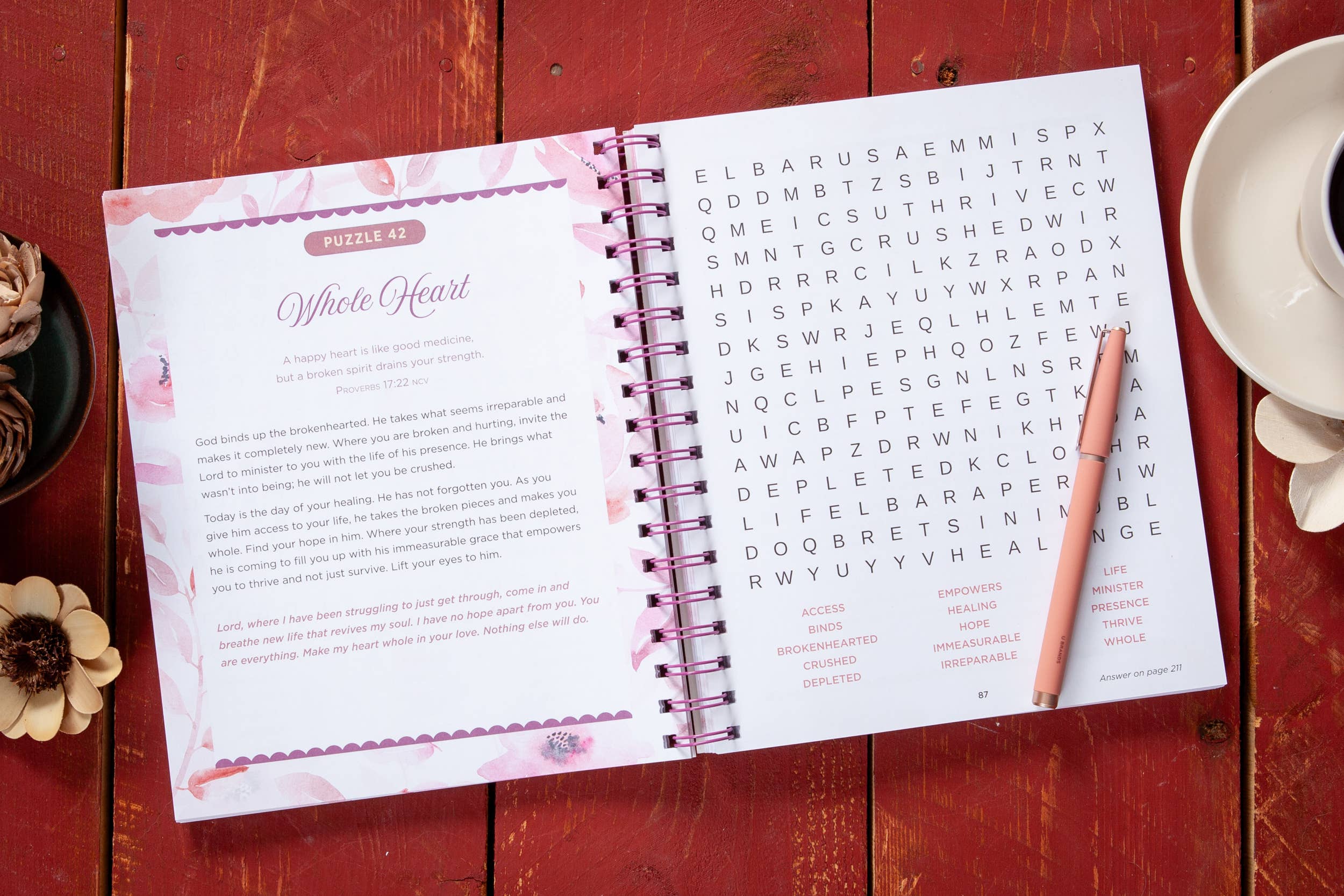 BroadStreet Publishing Group, LLC – wholesale Colouring and activity book – adult – 100 Days of Hope for Your Soul (Word Search Devotional)1