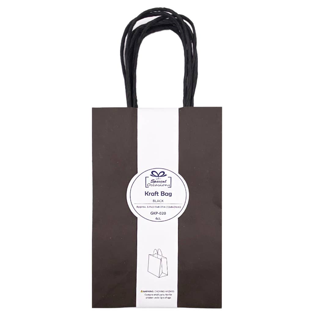 Angels Craft - Wholesale Gift Bag - Medium Kraft Bag, 3ct (Available in 5 color options)8