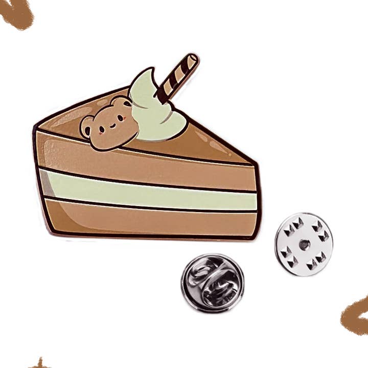 Pin de esmalte de pastel de mocha Teddy para venta al por mayor de Astraea Amour