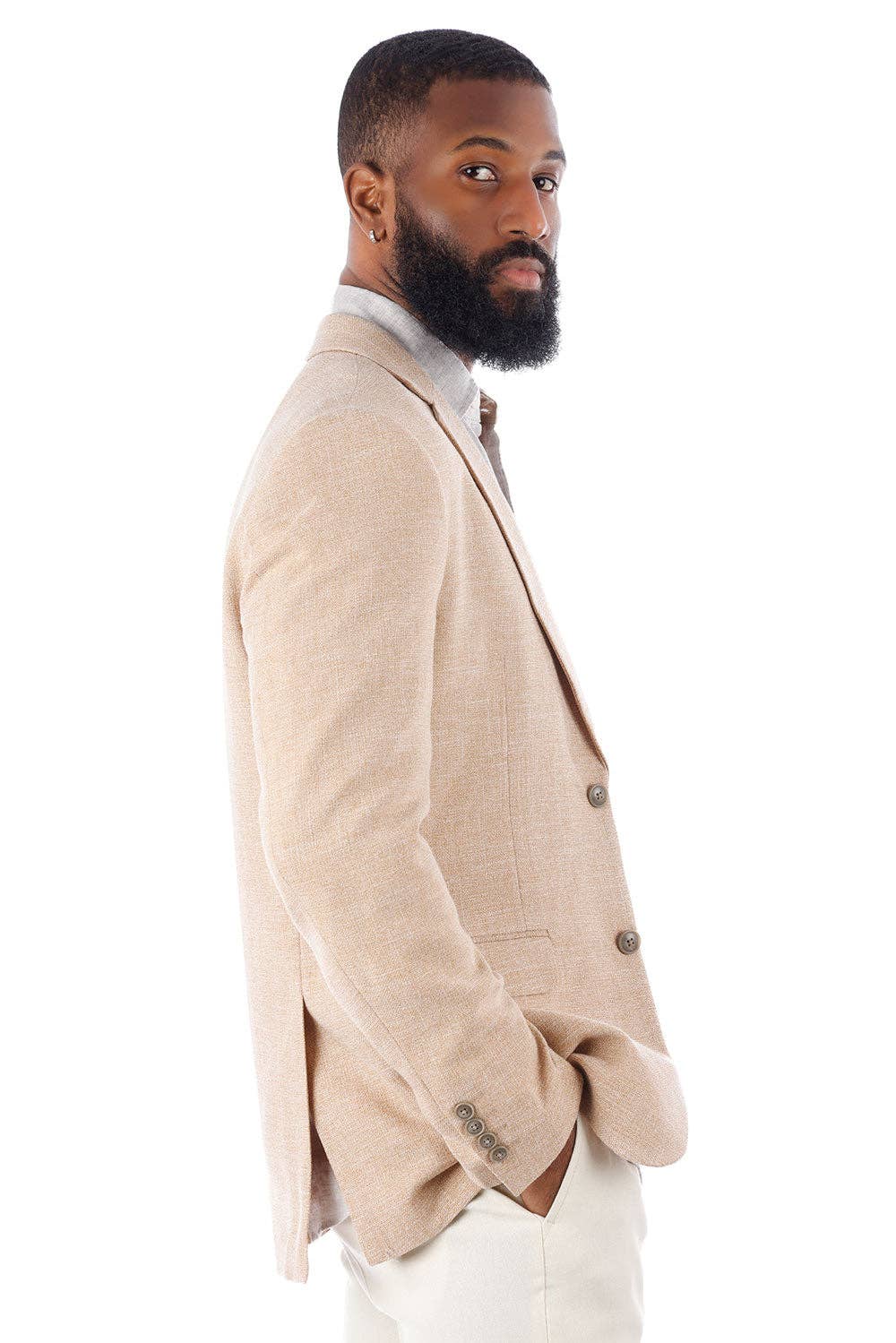 BARABAS - Wholesale Blazer - Men's - Men's Classic Tweed Pattern Notch Lapel Blazer 4BL3017