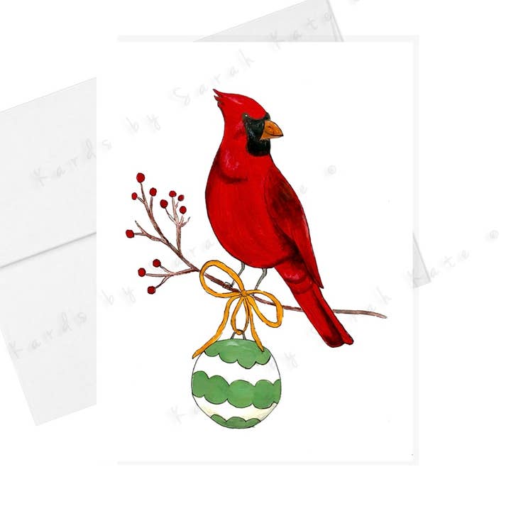Holiday Cardinal Greeting Card for wholesale by Kards