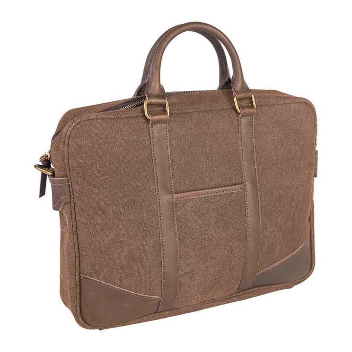 ZEDE PARIS - Wholesale Laptop Bag - Unisex - ARTS-ET-METIERS - Canvas and leather laptop bag37