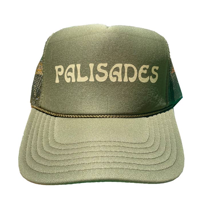 Palisades Graphic Hat Olive for wholesale by Buffalo Road Hats