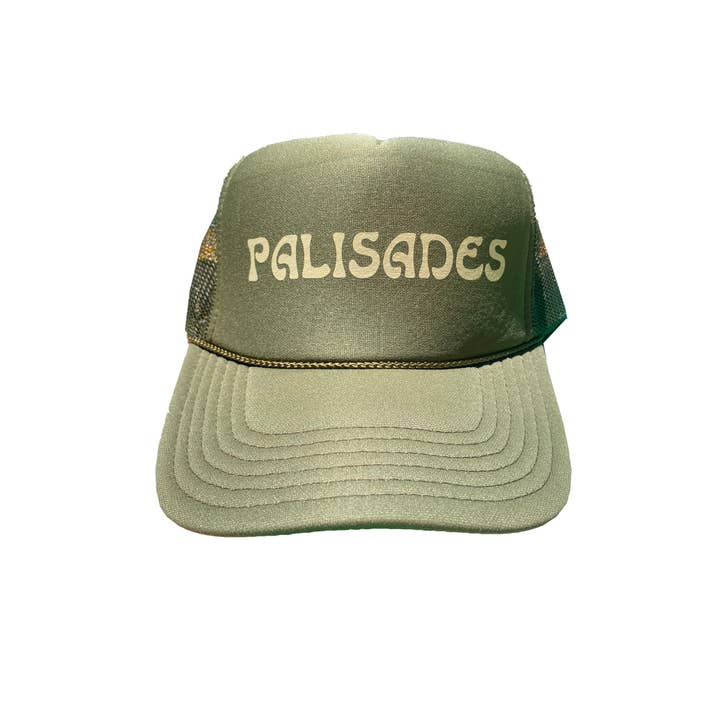 Palisades Graphic Hat Olive för wholesale av Buffalo Road Hats