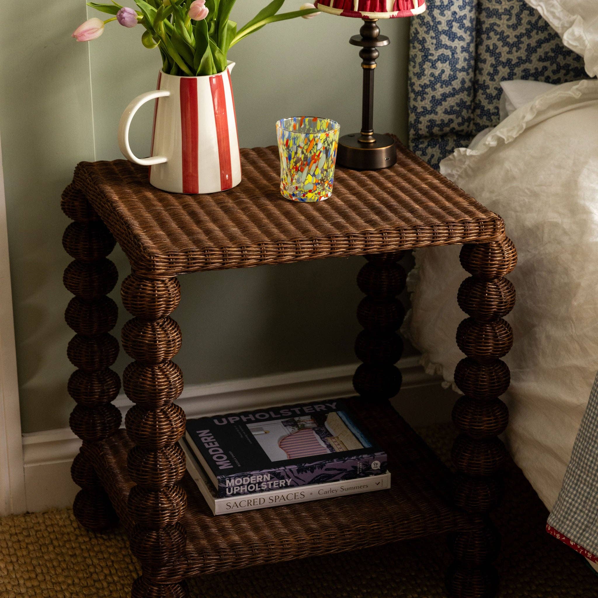 Hastshilp – wholesale Side table – Bobbin Rattan Side Table4