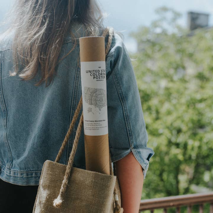 Anna Grunduls Design - Wholesale Coloring Book - Adult - Mandala United States Coloring Map4