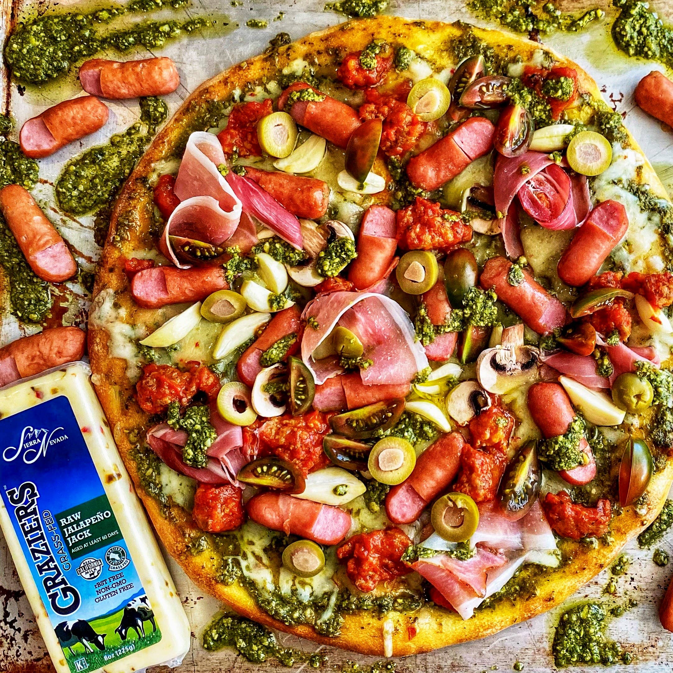 Sierra Nevada Cheese Company - Wholesale Cheese - Graziers Raw Milk Jalapeno Jack 12/ 8 Oz2