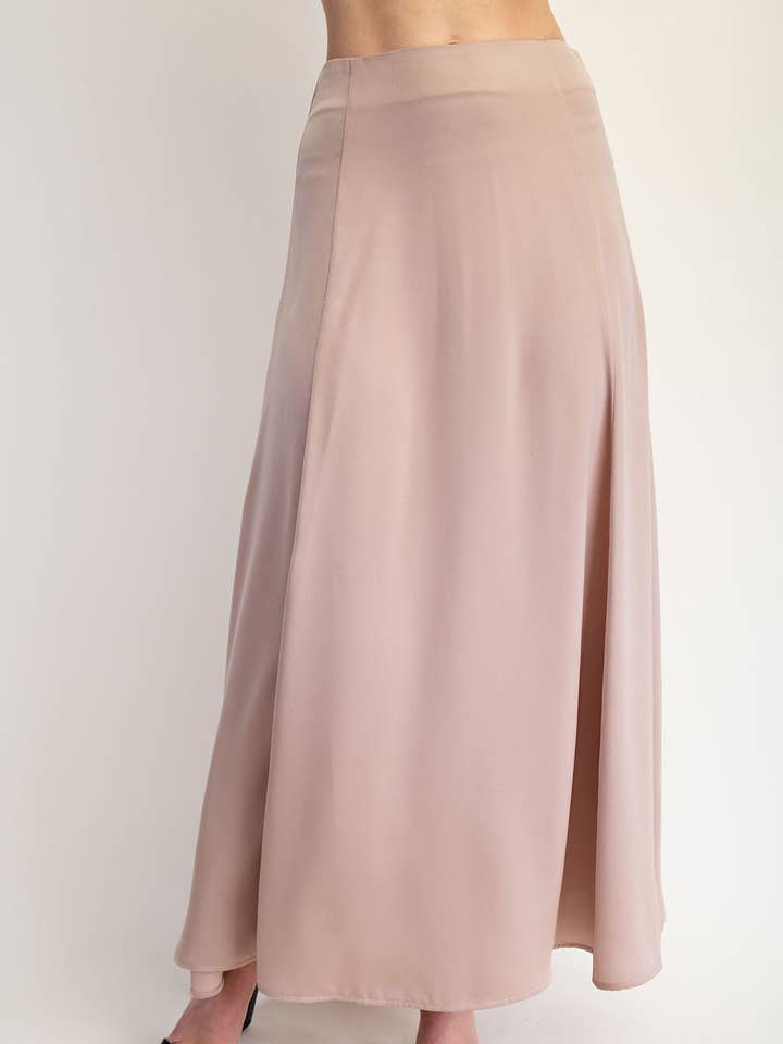 Satin Godet Maxi Nederdel for engroshandel hos Edit by Nine