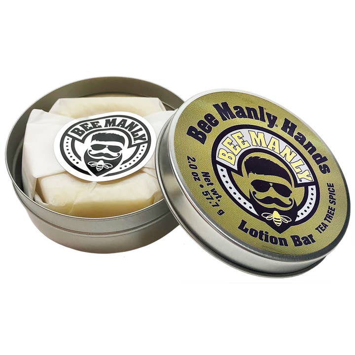 Honey House Naturals - Wholesale Solid Lotion - Bee Manly Hands Lotion Bar