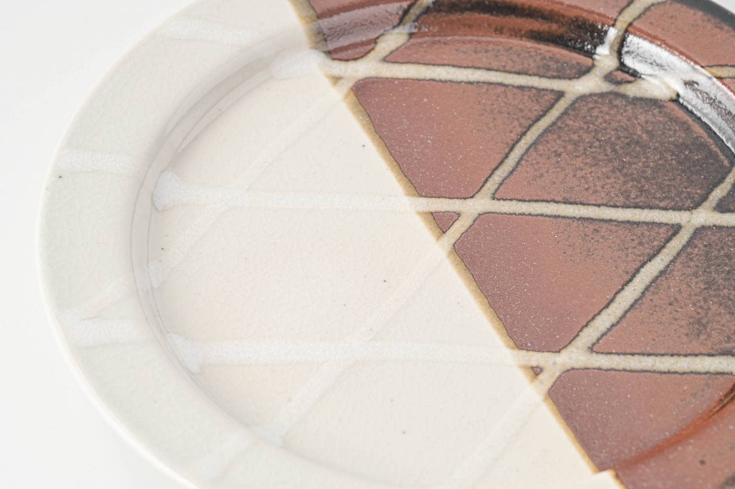 Yamani - Wholesale Salad Plate - Memory of Glaze 16.5cm Rim Plate - White3