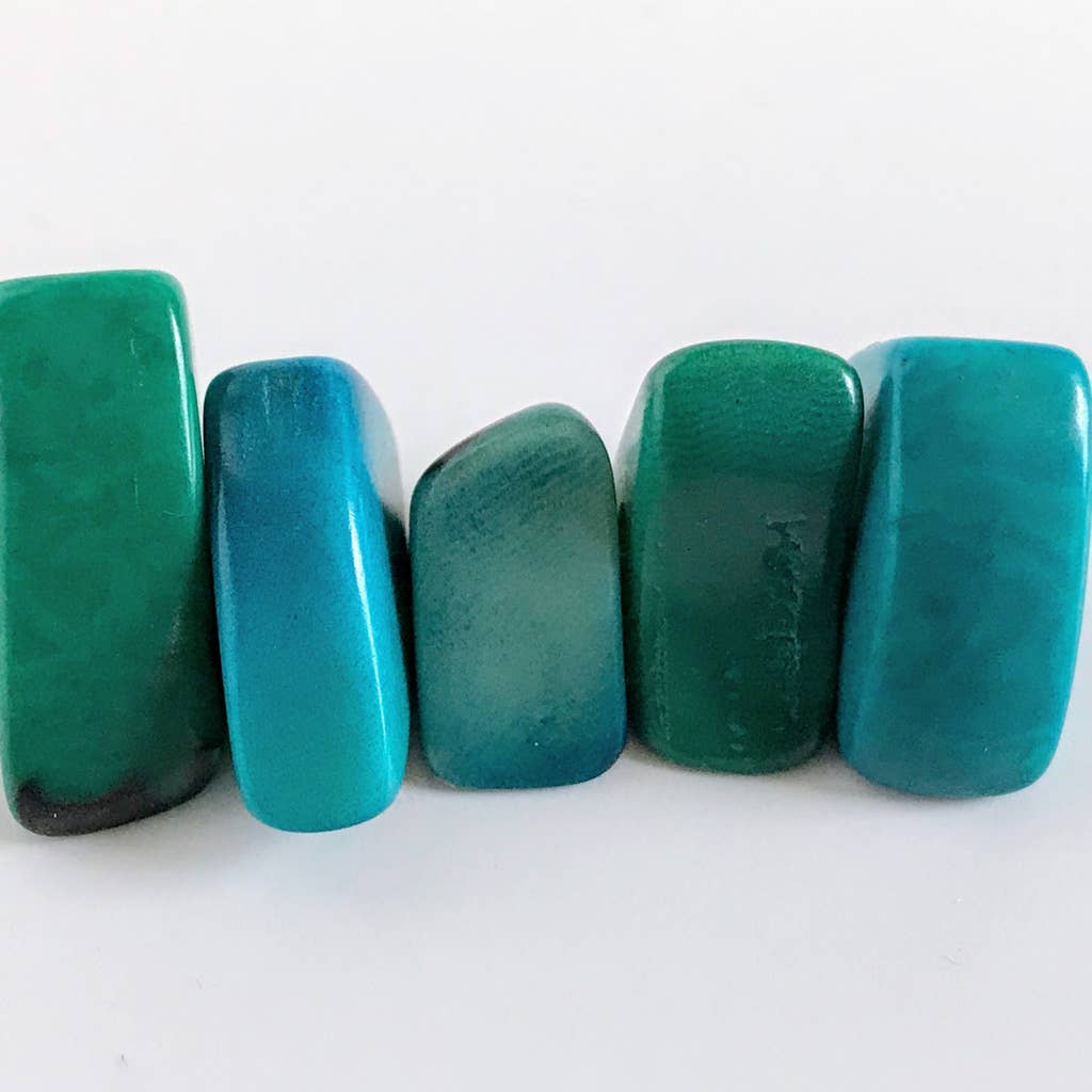 Belart Fair Trade - Vendita all'ingrosso Collana con ciondolo/pendaglio - Collana Tagua Ojete e Slice Chia4