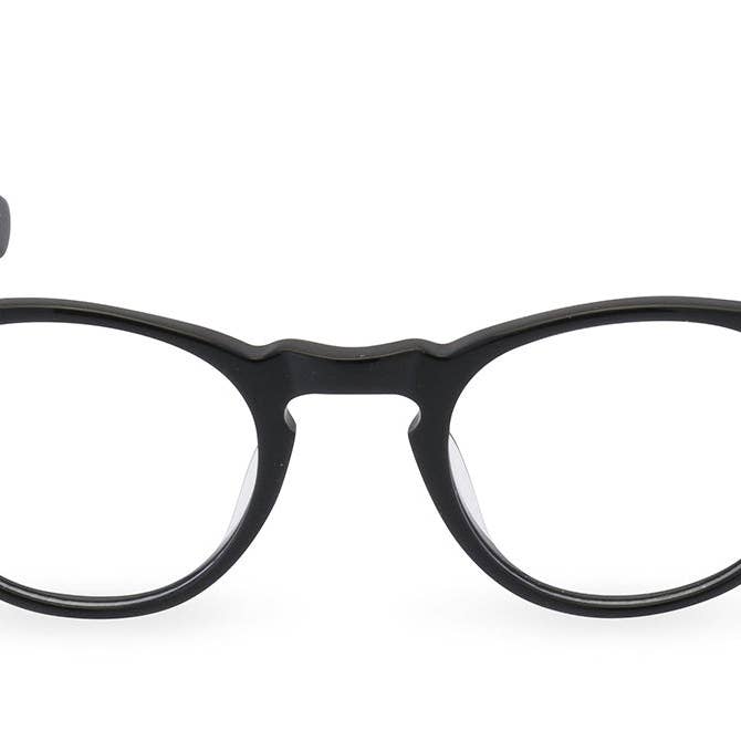 Henry Round Glasses - Black / Tortoise for wholesale by Retropeepers Ltd