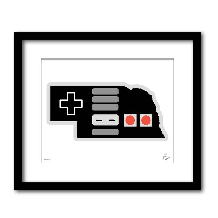 Decorazione da parete in stile Nebraska Nintendo per la vendita all'ingrosso da parte di Townsville Art