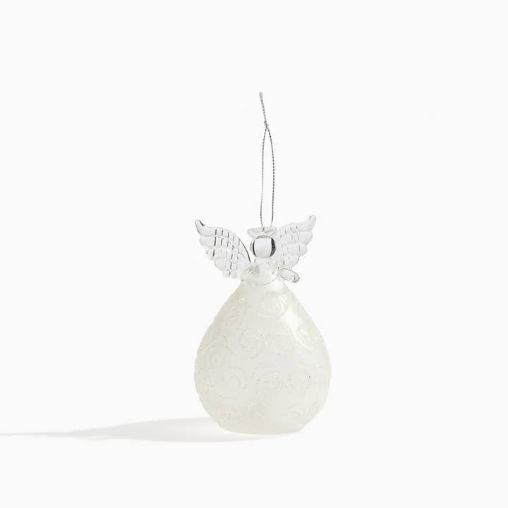 RCS Gifts - Wholesale Ornament - Light Up Angel Ornament w/ Swirls1