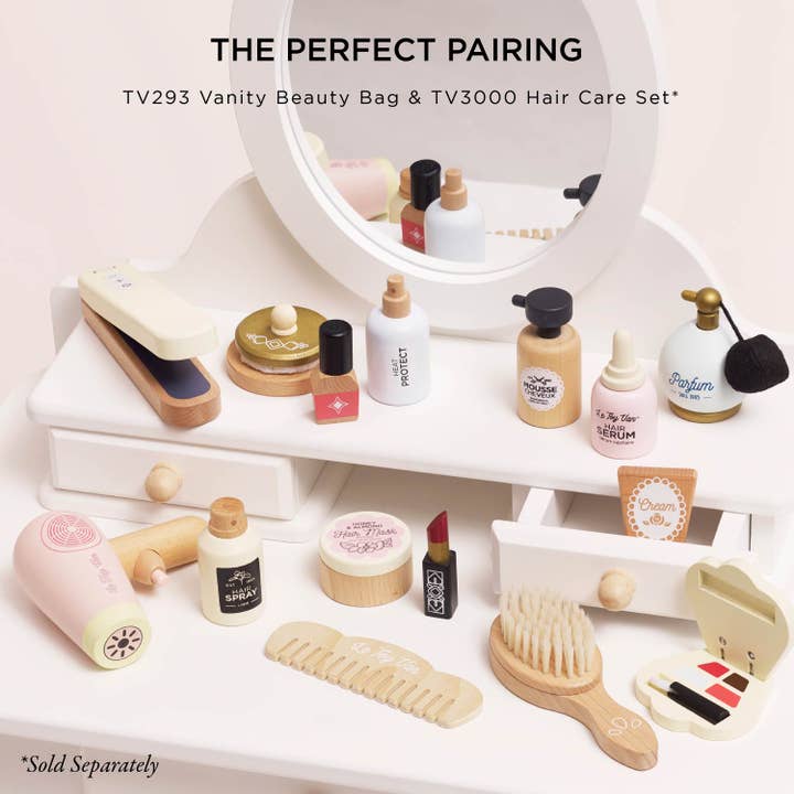 Le Toy Van – wholesale Doll accessory kit – Kids – Dressing-up Vanity Table & Stool5