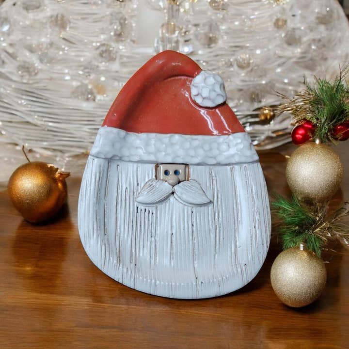 MudWorks Pottery - Wholesale Spoon Rest - Santa Spoon Rest