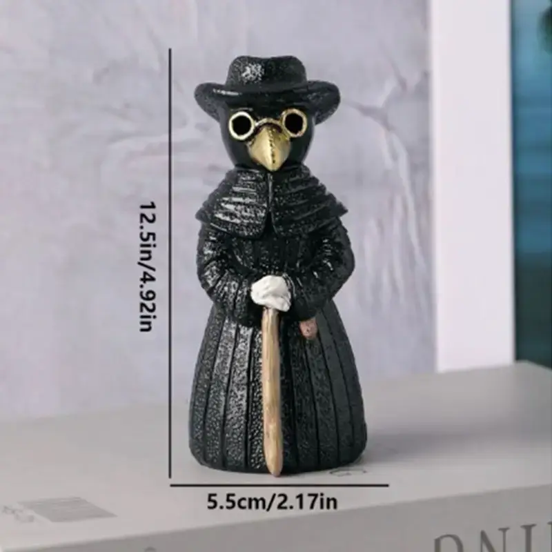 Magnifique Hearts - Wholesale Incense Holder - Dark Plague Doctor Raven Incense Burner – Halloween Decor4