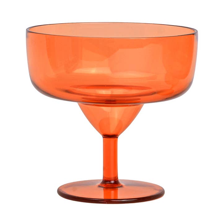 Here's How - Wholesale Cocktail/Liquor Glass - The Rue Margarita Glass - Set of 4 Orange0