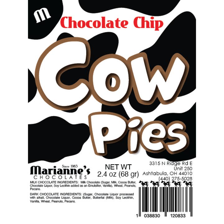 Marianne's Chocolates - Wholesale Chocolate Covered Sweets - Milk Chocolate Chocolate Chip Cow Pie1
