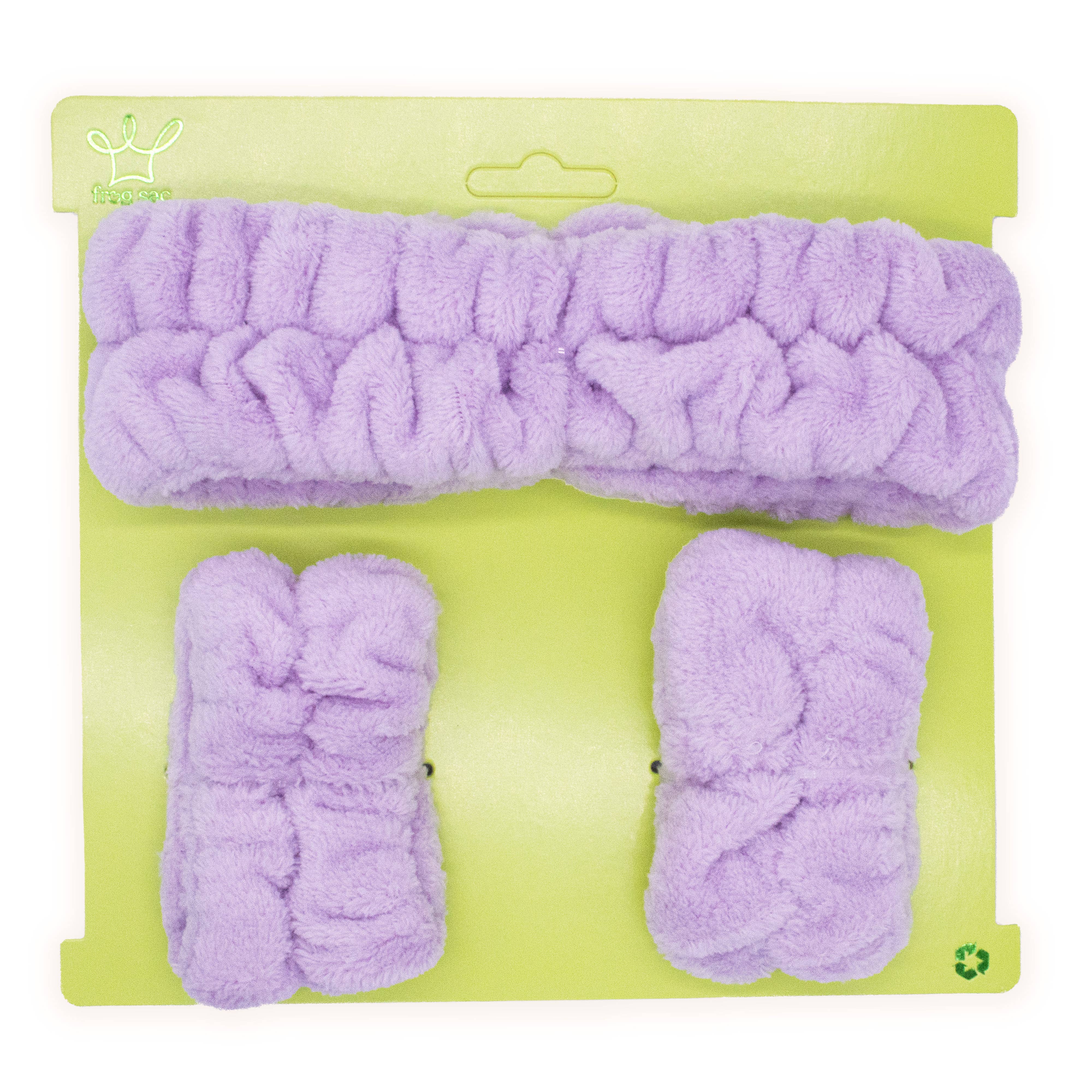 Frog Sac - Wholesale Spa Headband - Spa Headband - Skincare Headband & Wristband Set21