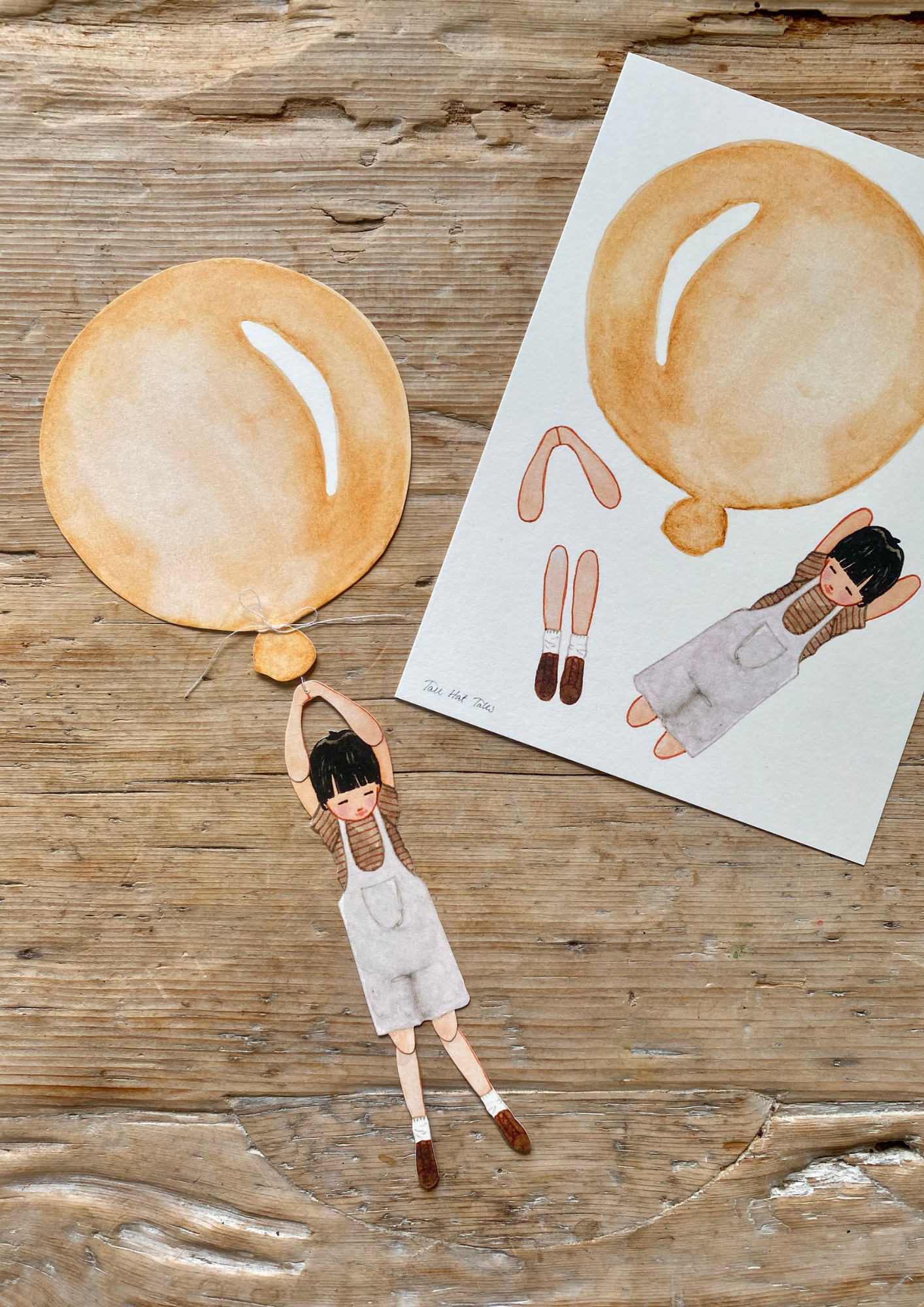 Yellow Mobil - gul ballon med dreng for wholesale on Faire1