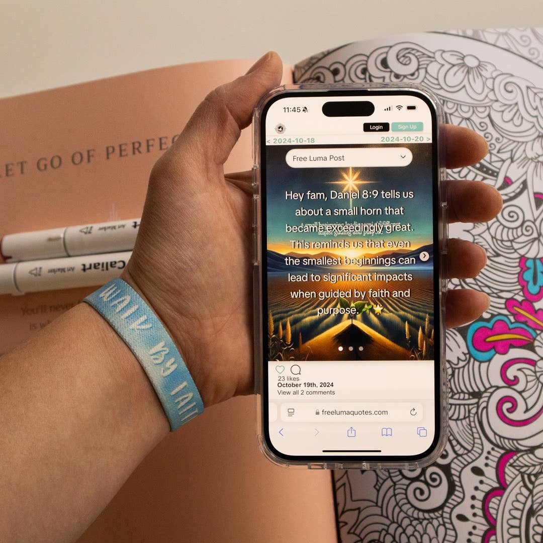 Free Luma - Wholesale Woven/Braided Bracelet - Walk By Faith NFC Bible Verse Bracelet1