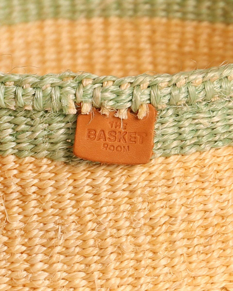 The Basket Room – wholesale Fruit basket – CHIPUKIZI: Soft Yellow & Green Bread Basket2